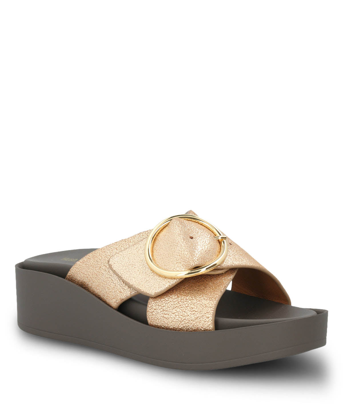 Sandalia Cuero Mujer Gise Dorado | Hush Puppies