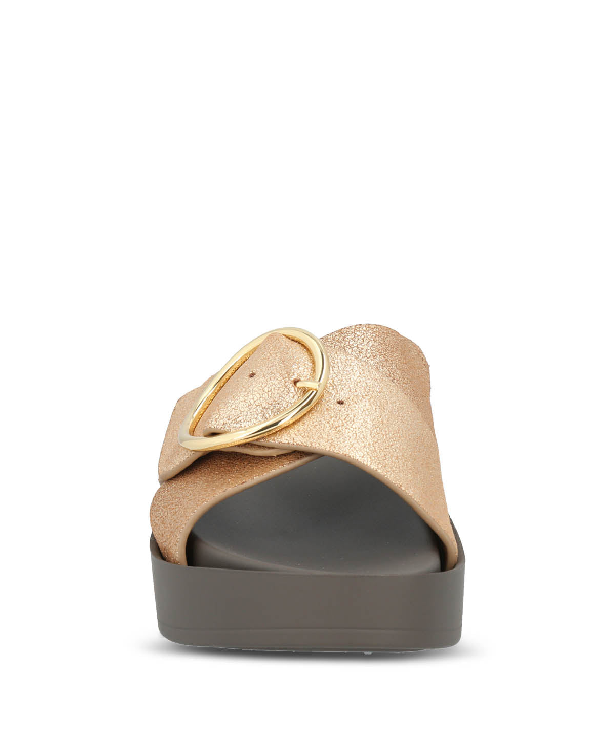 Sandalia Cuero Mujer Gise Dorado | Hush Puppies