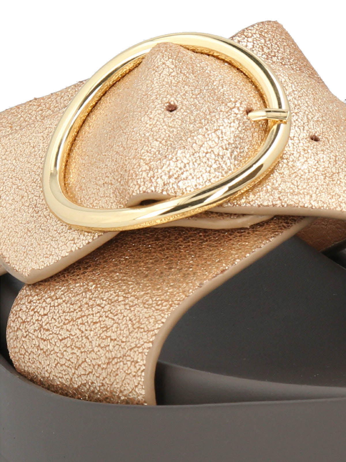 Sandalia Cuero Mujer Gise Dorado | Hush Puppies