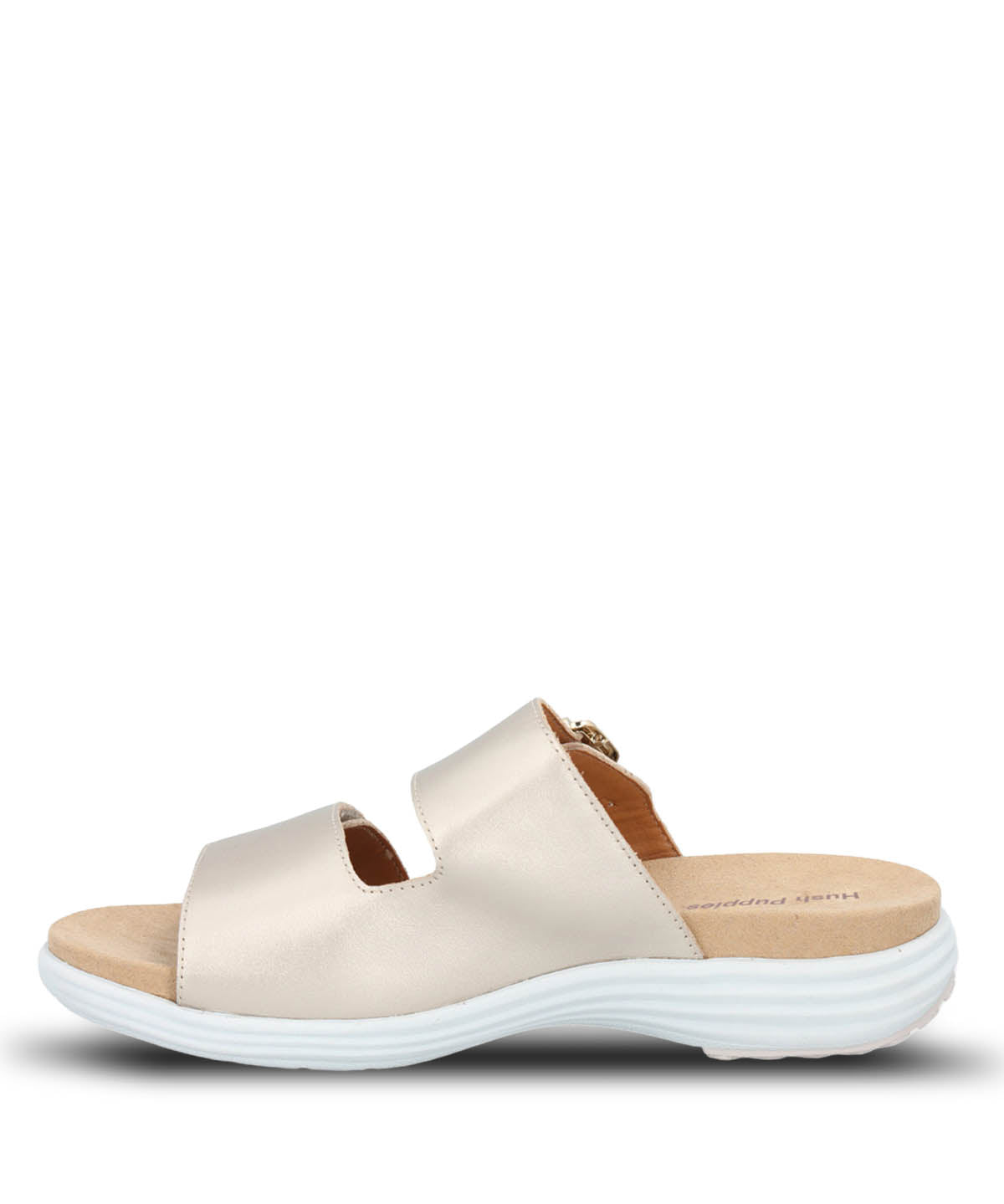 Sandalia Cuero Mujer Lorry Slide Dorado