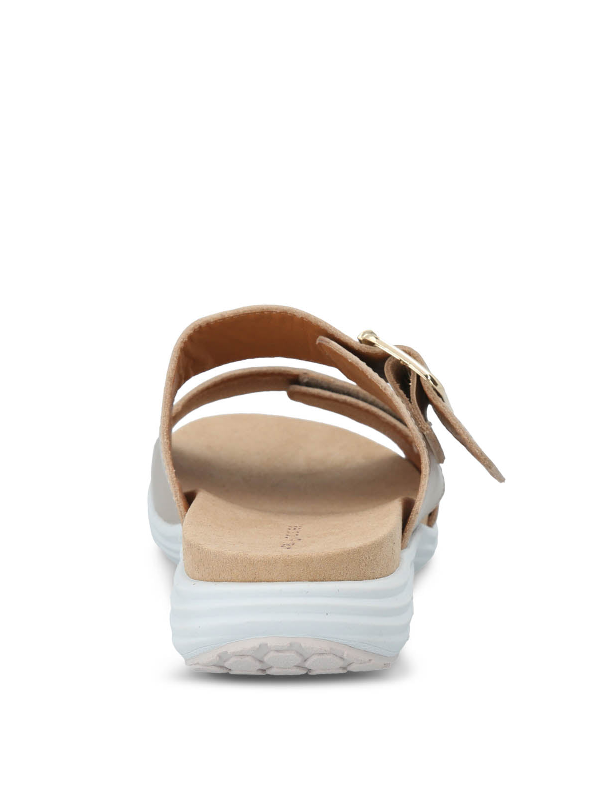 Sandalia Cuero Mujer Lorry Slide Dorado