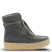 Bota Cuero Mujer Recife Gris