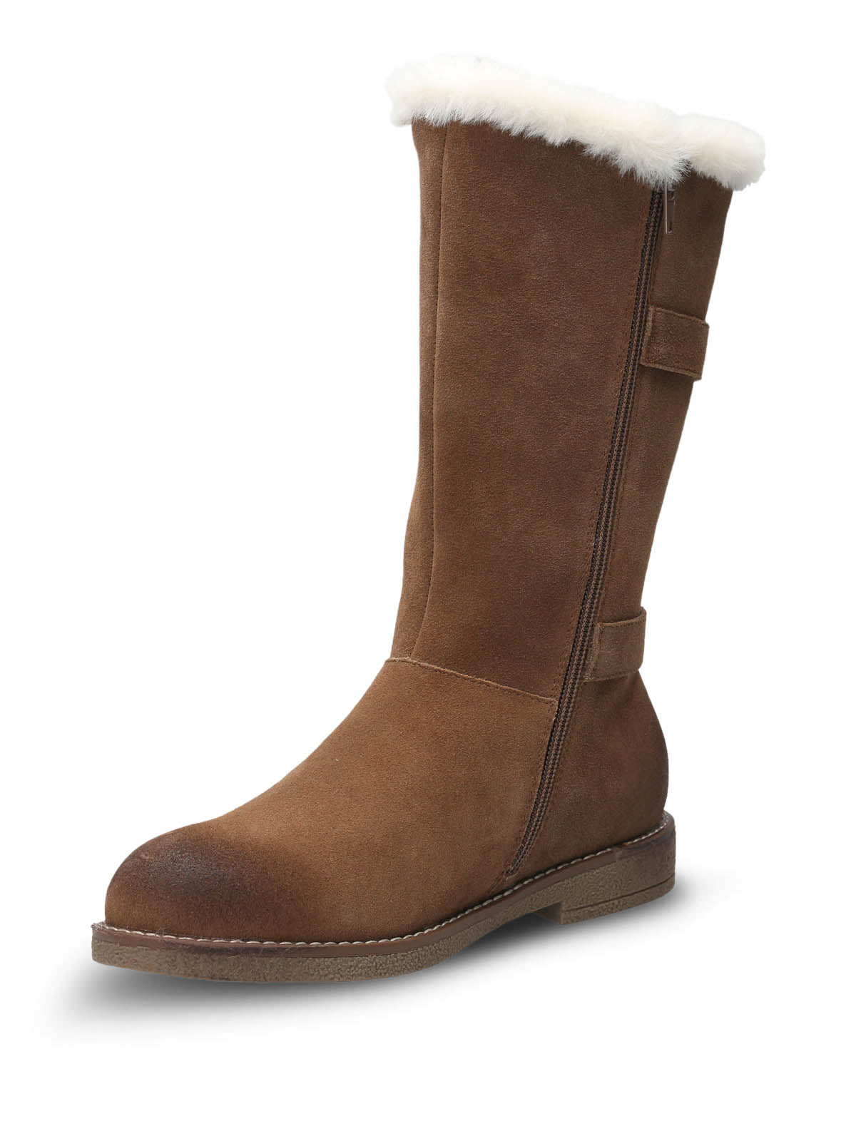 Bota Cuero Mujer Astrid Café | Hush Puppies