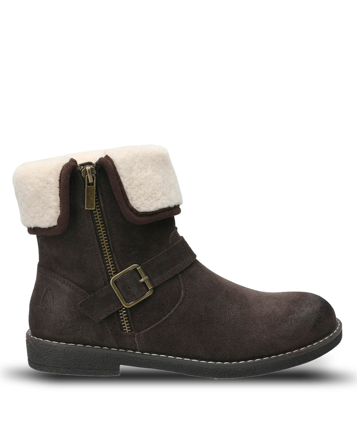Botin Cuero Mujer Claire Café