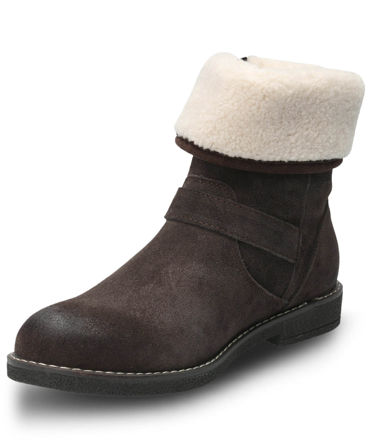 Botin Cuero Mujer Claire Café
