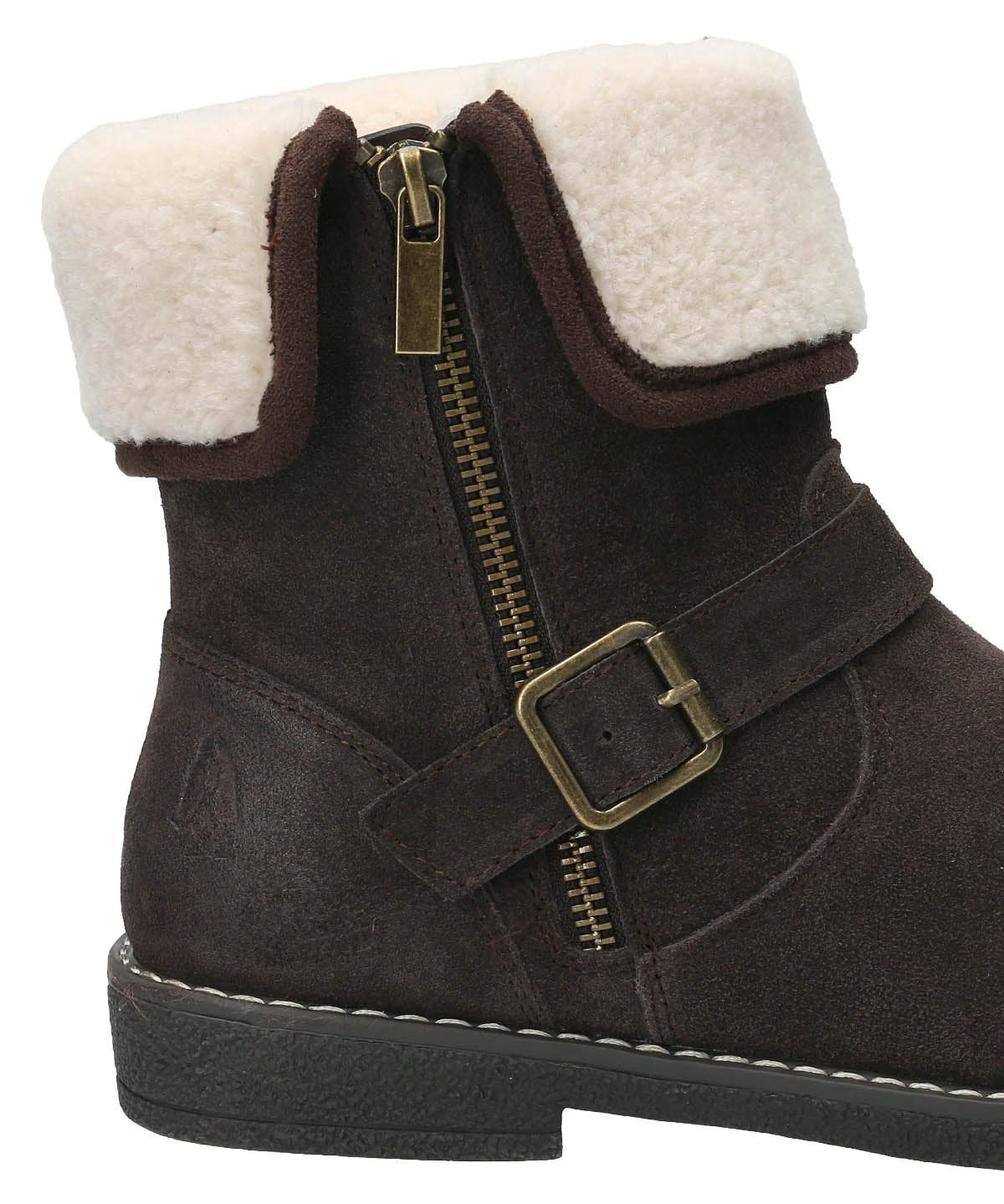 Botin Cuero Mujer Claire Café