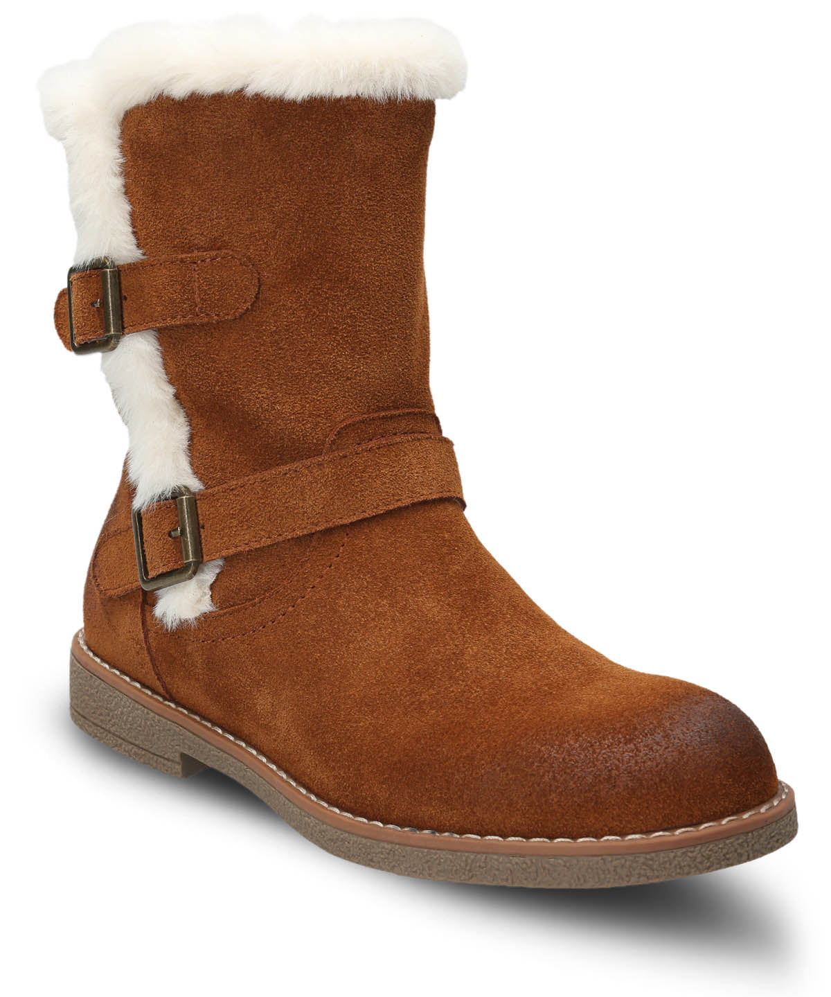 Botin Cuero Mujer Kiki Café