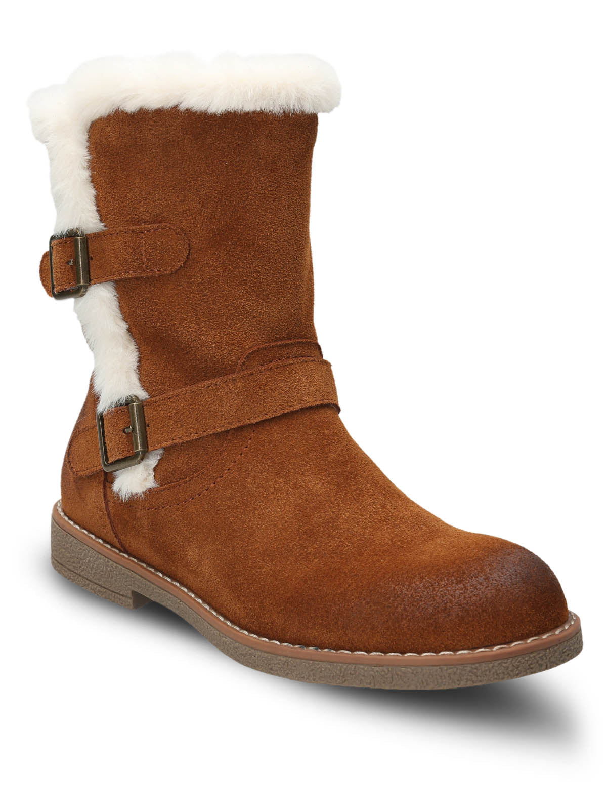 Botin Cuero Mujer Kiki Café