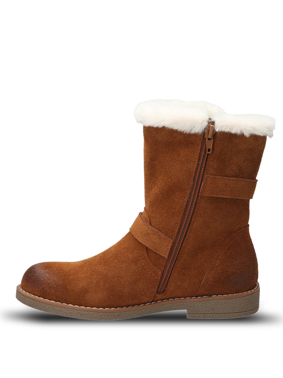 Botin Cuero Mujer Kiki Café