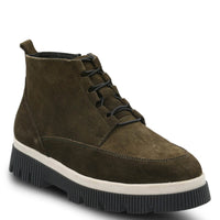 Botin Cuero Mujer Ruffen Verde