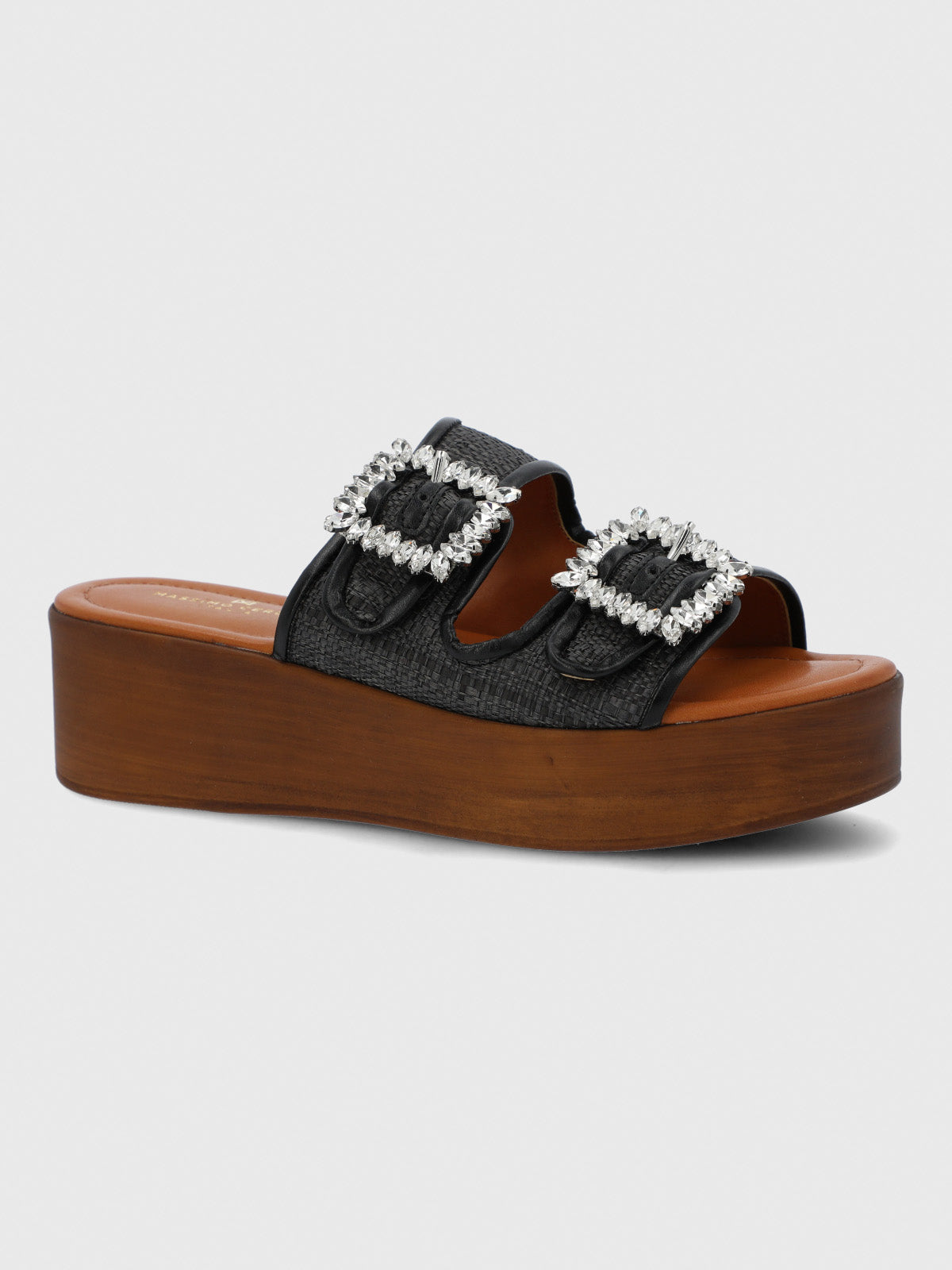 Sandalia Cerutti Mujer Mulini Negra Hush Puppies