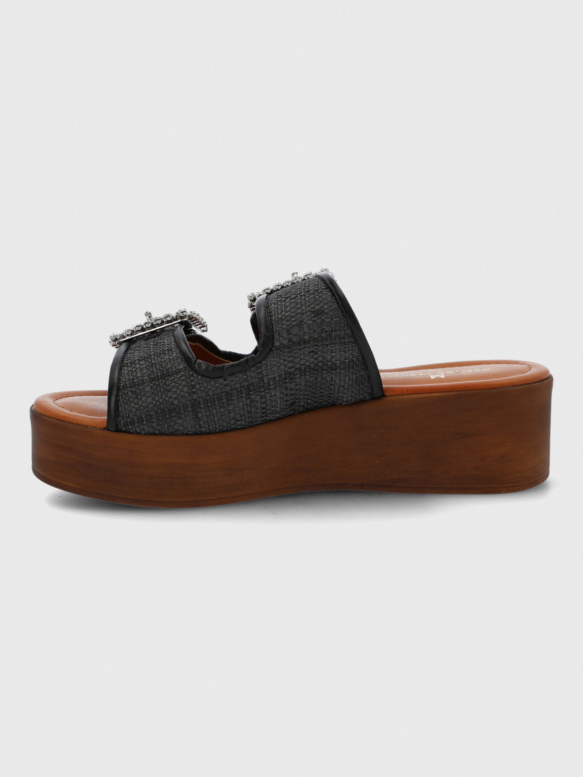 Sandalia Cerutti Mujer Mulini Negra Hush Puppies