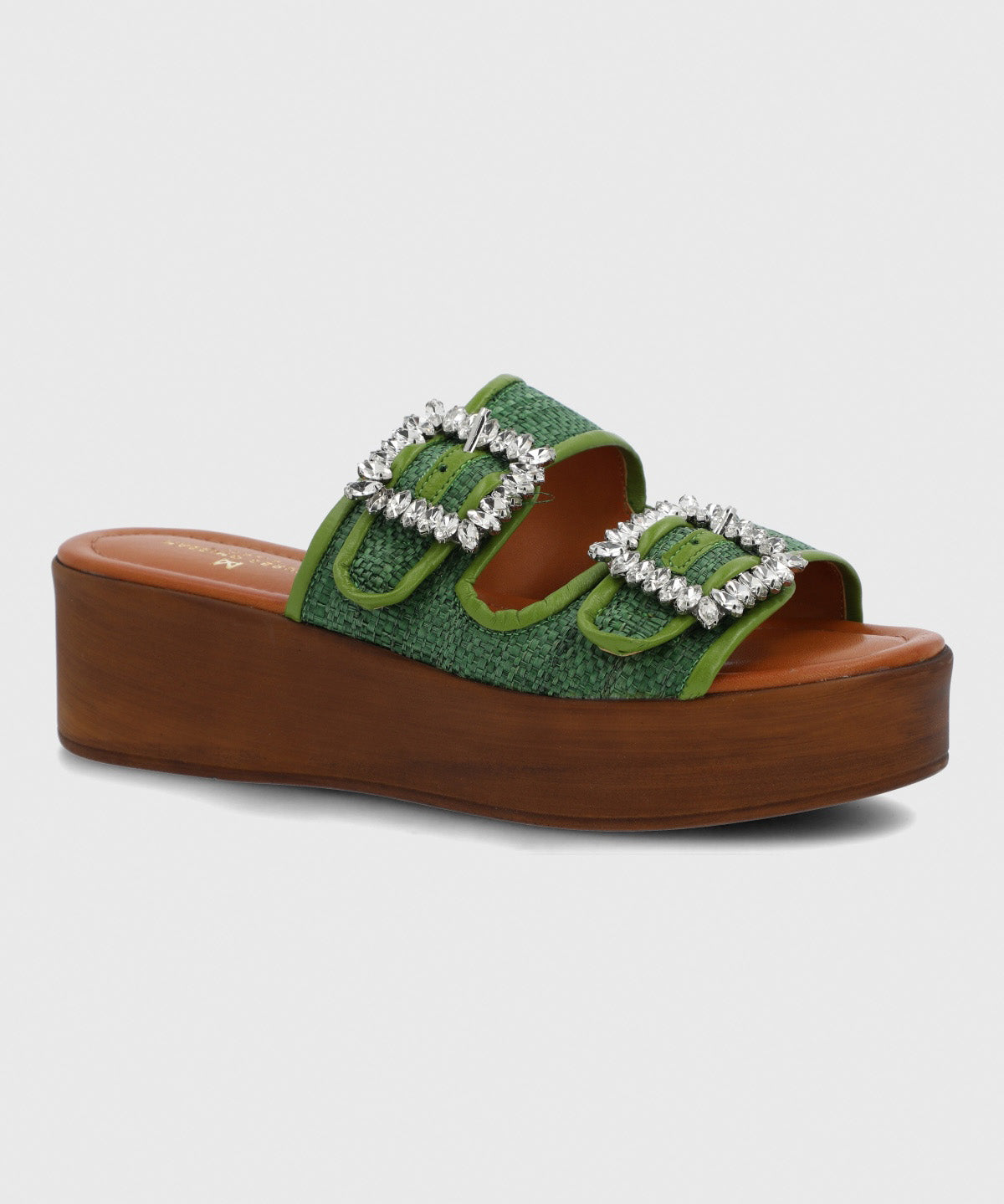 Sandalia Cerutti Mujer Mulini Verde Hush Puppies