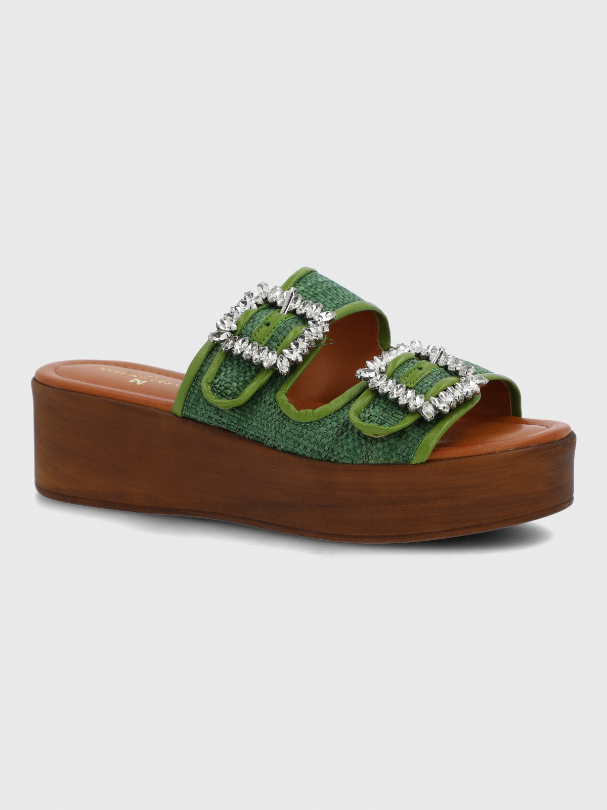 Sandalia Cerutti Mujer Mulini Verde Hush Puppies