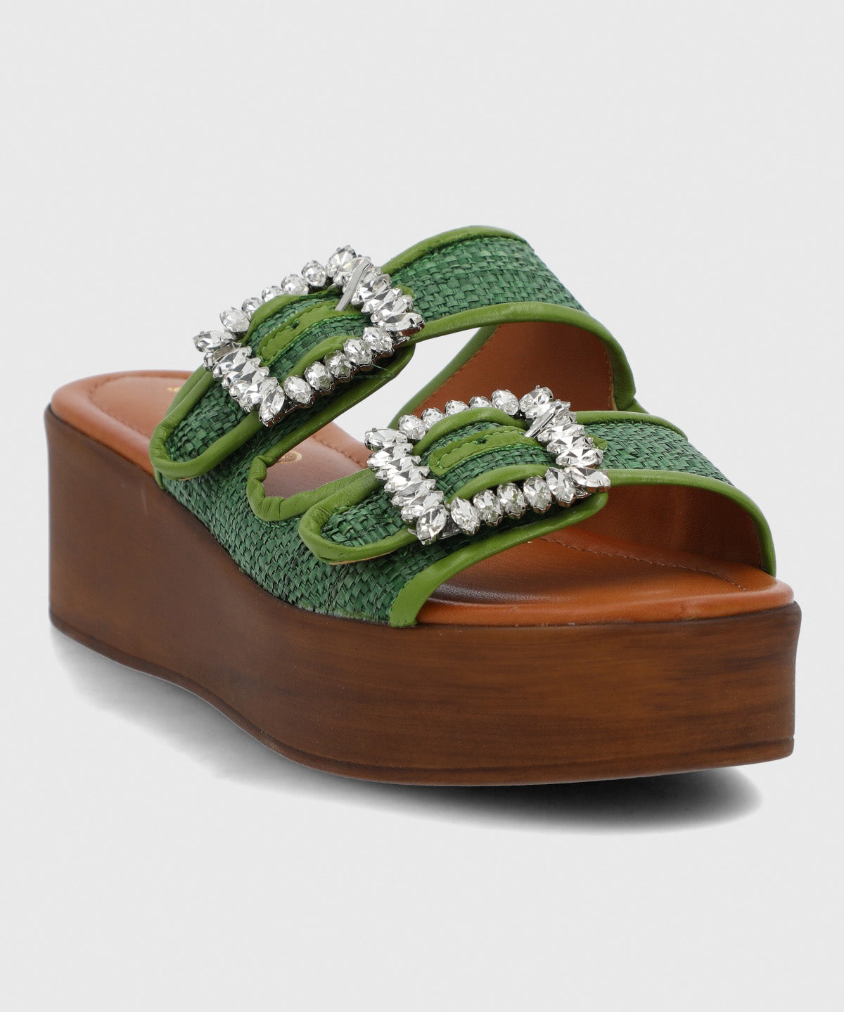 Sandalia Cerutti Mujer Mulini Verde Hush Puppies