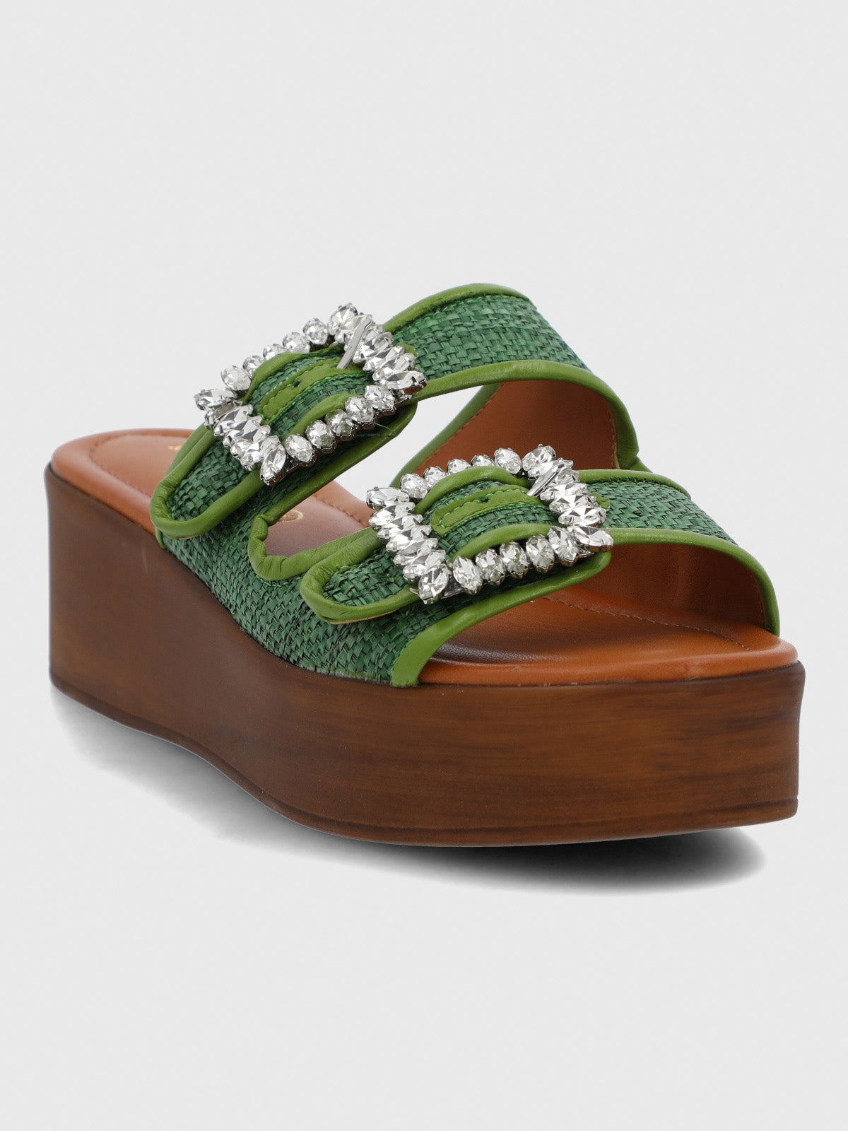 Sandalia Cerutti Mujer Mulini Verde Hush Puppies