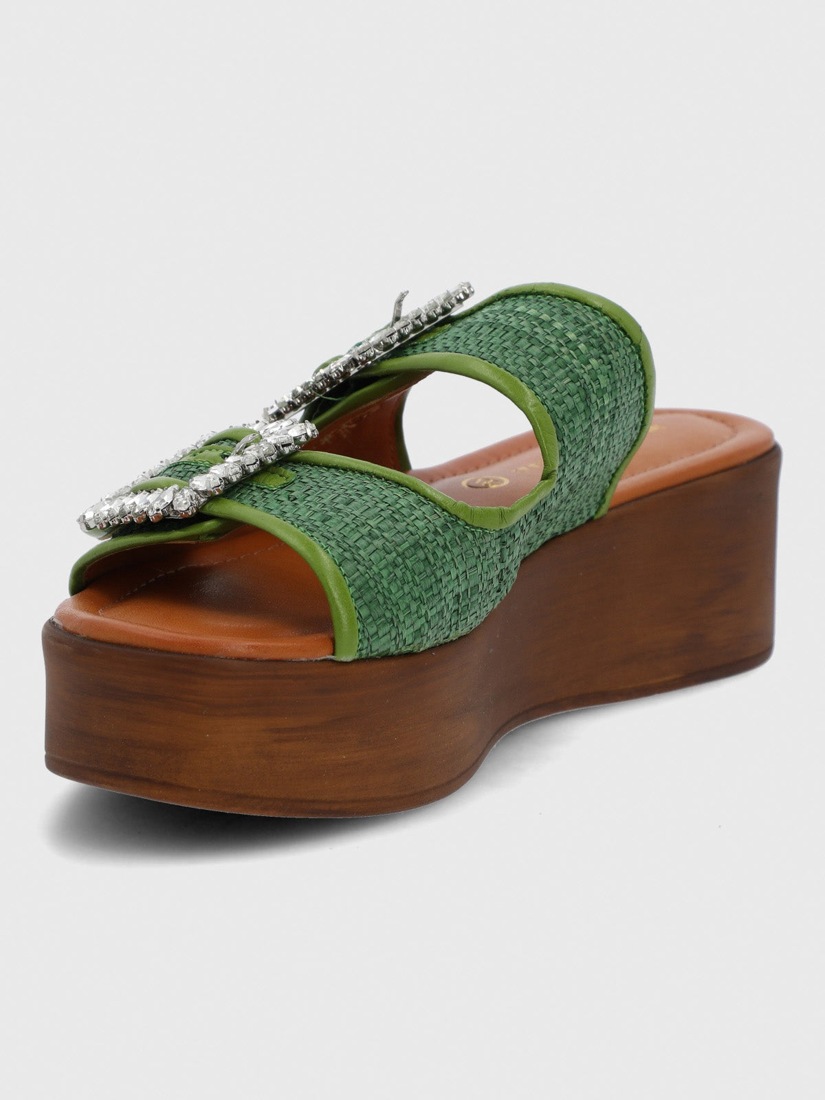 Sandalia Cerutti Mujer Mulini Verde Hush Puppies