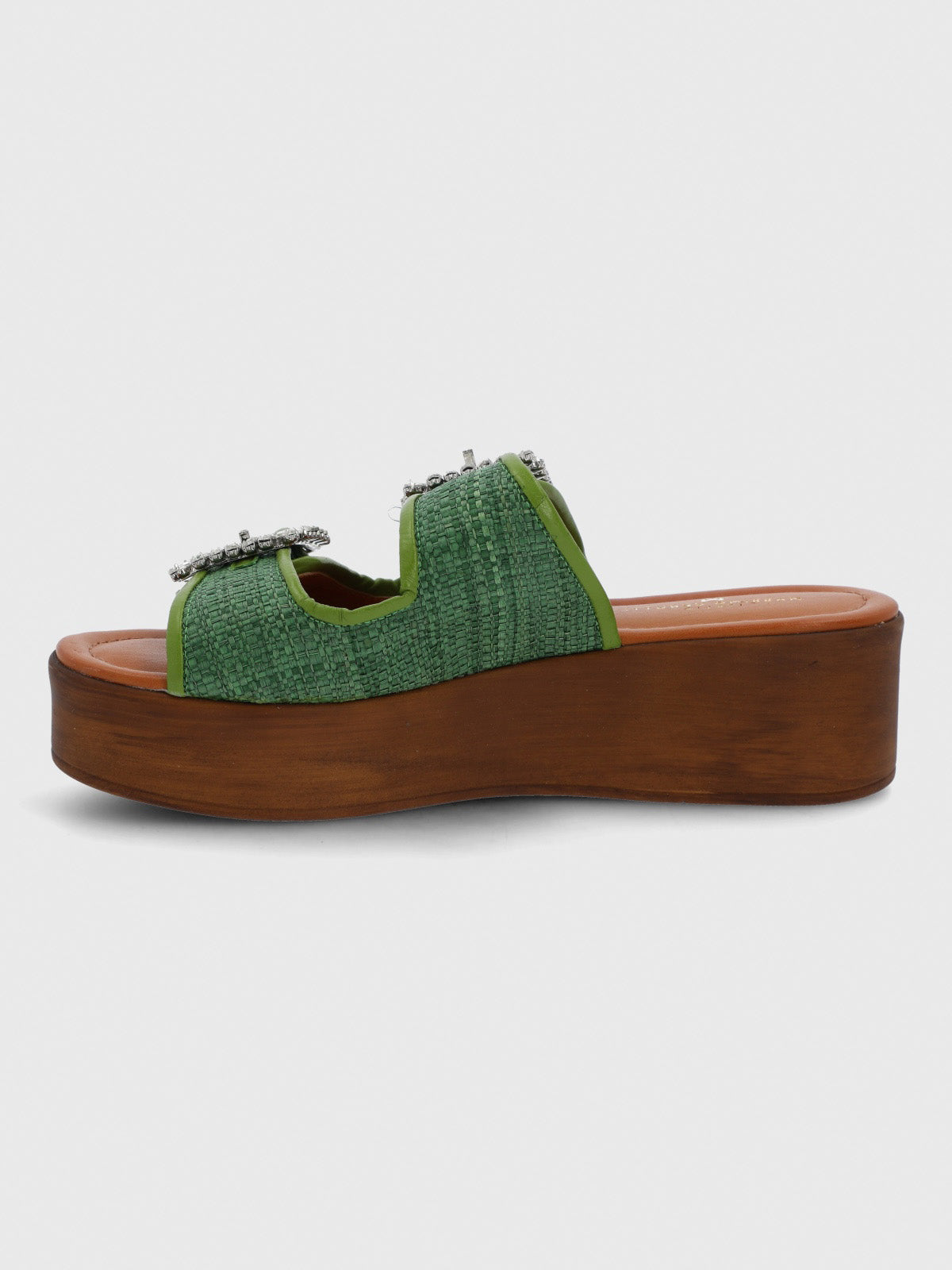 Sandalia Cerutti Mujer Mulini Verde Hush Puppies