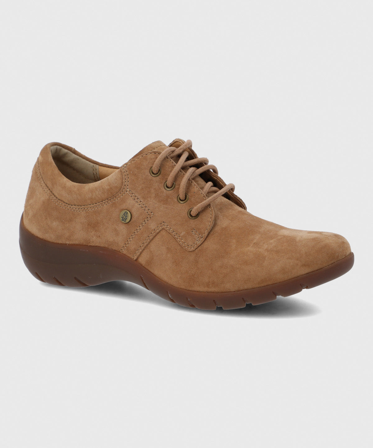 Zapato Cuero Mujer Rojam Café Hush Puppies