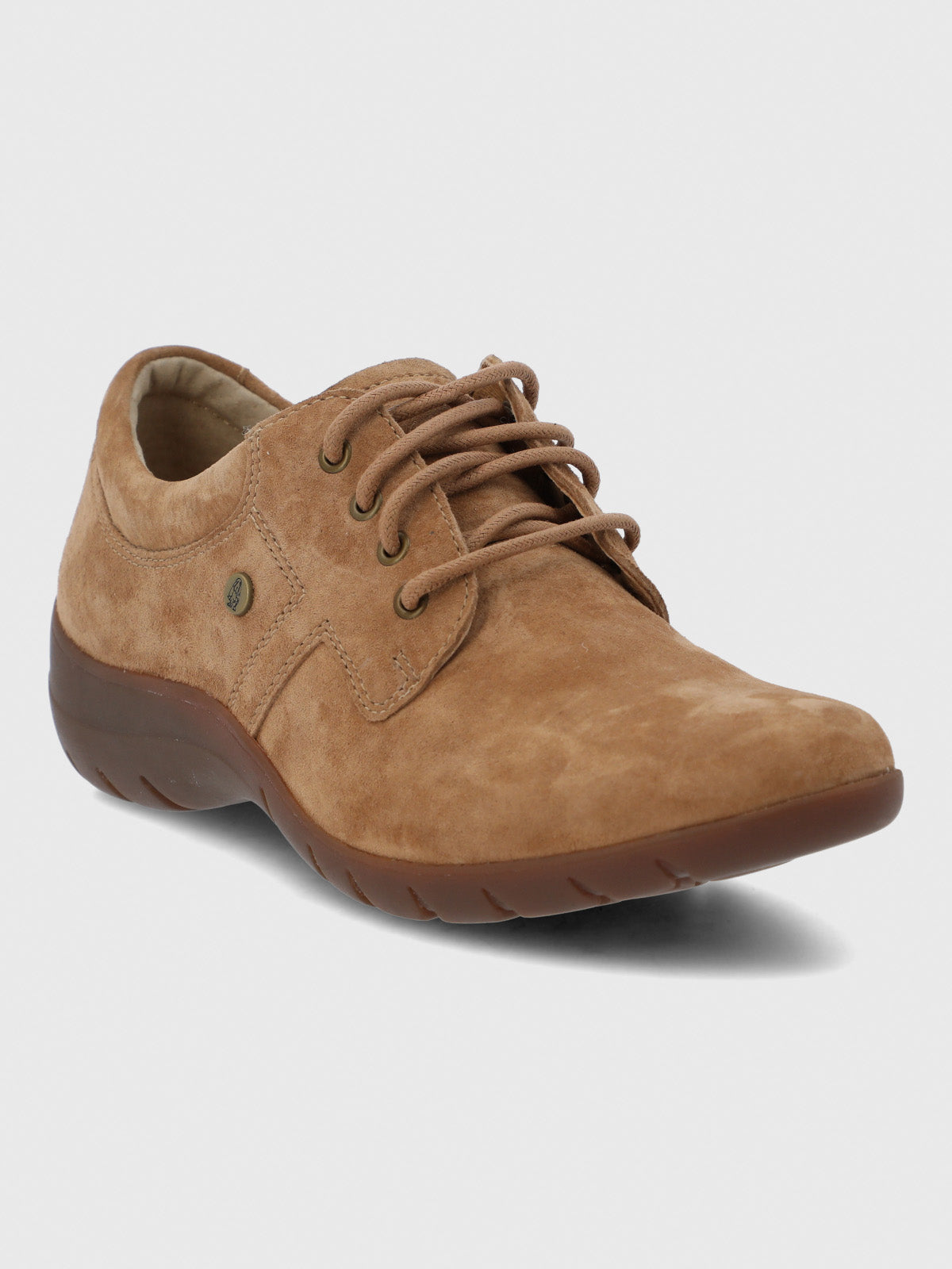 Zapato Cuero Mujer Rojam Café Hush Puppies