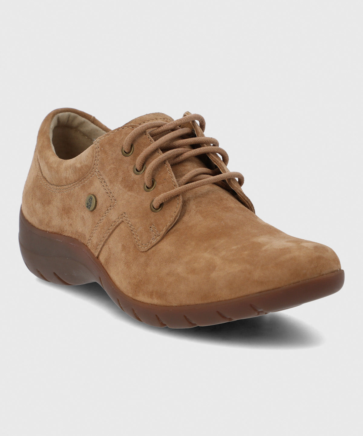 Zapato Cuero Mujer Rojam Café Hush Puppies