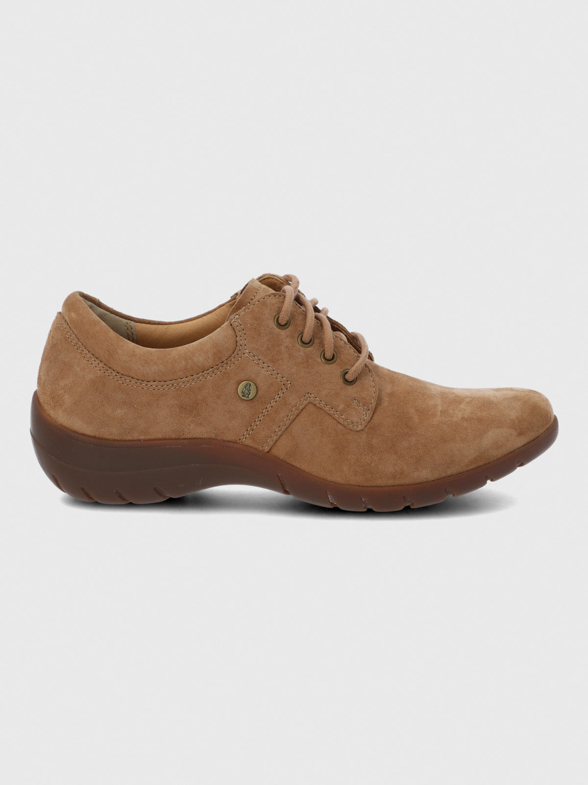 Zapato Cuero Mujer Rojam Café Hush Puppies
