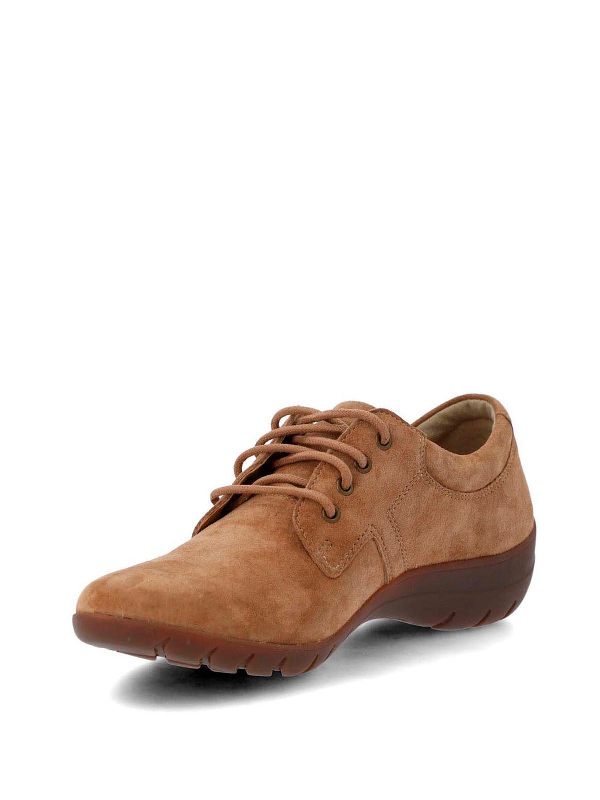 Zapato Cuero Mujer Rojam Café Hush Puppies