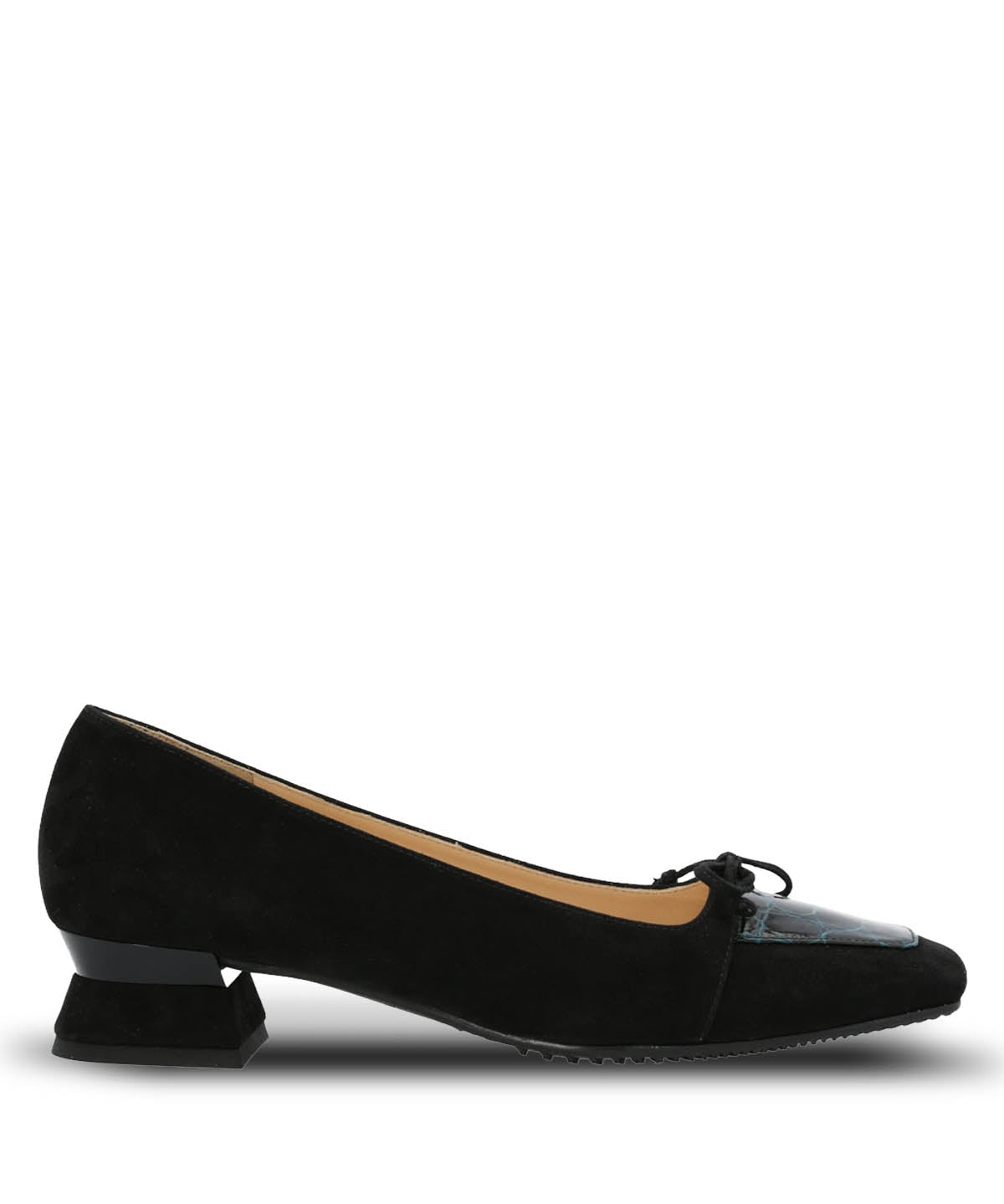 Zapato Brunate Cuero Mujer Dina Negro Hush Puppies