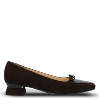 Zapato Brunate Cuero Mujer Dina Café Hush Puppies