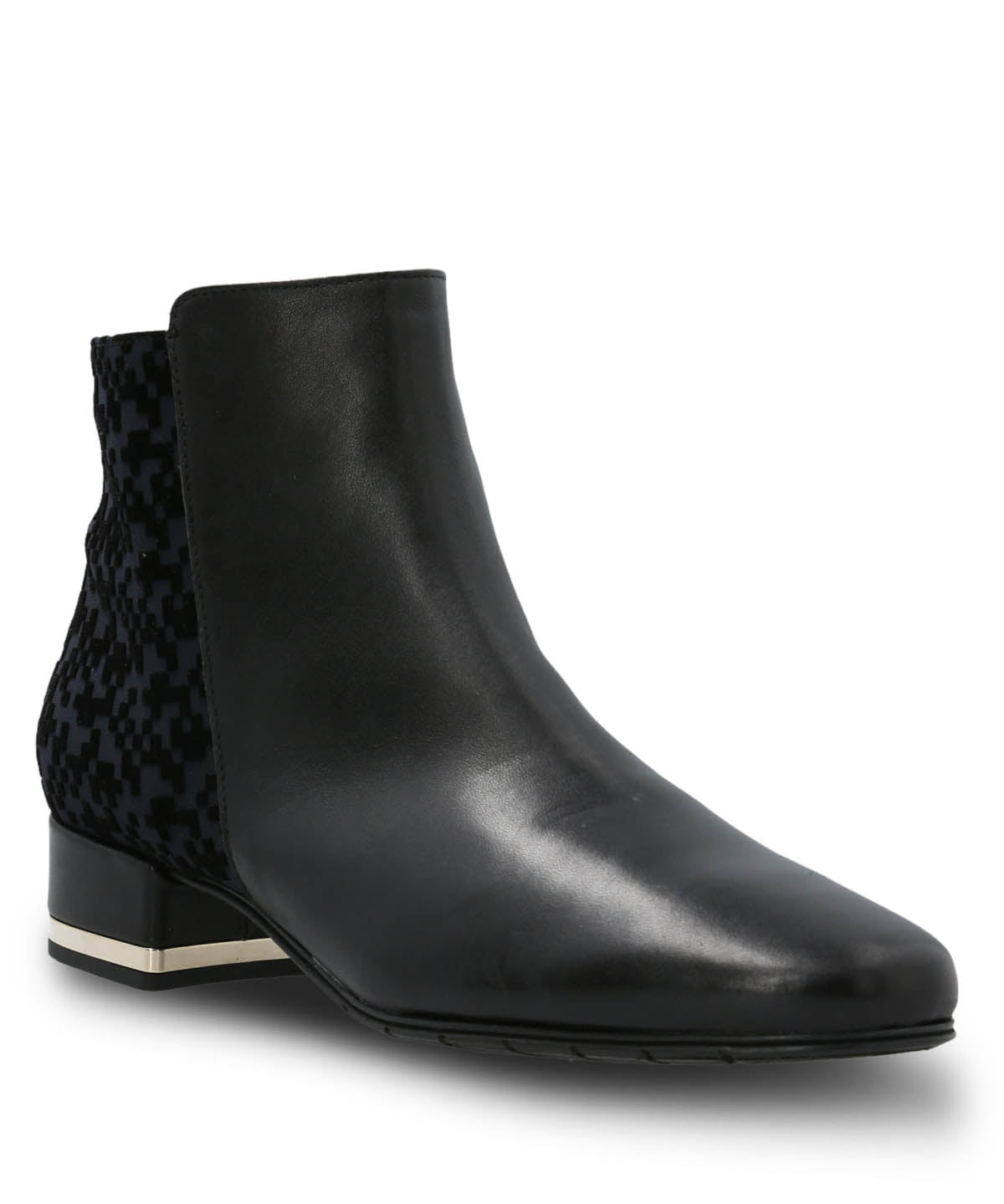 Botin Brunate Cuero Mujer Renata Azul Hush Puppies