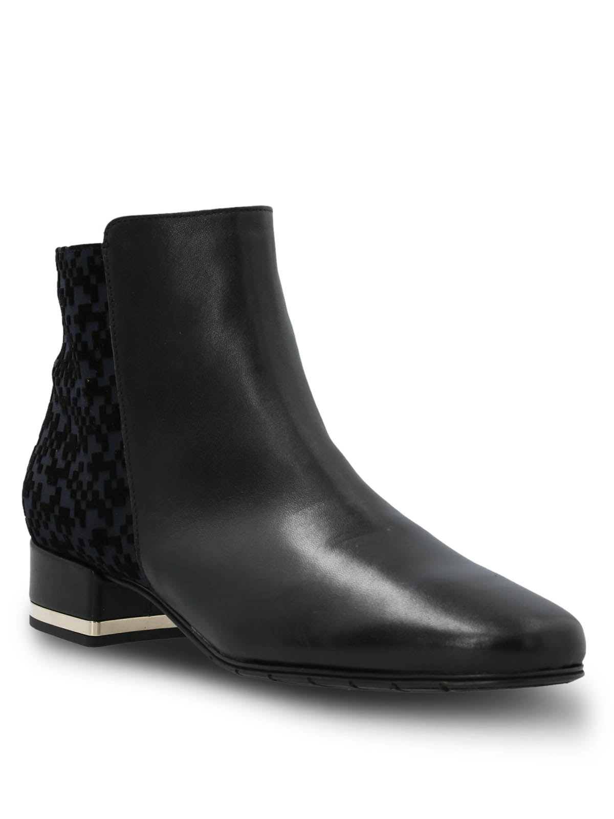 Botin Brunate Cuero Mujer Renata Azul Hush Puppies