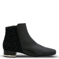 Botin Brunate Cuero Mujer Renata Azul Hush Puppies