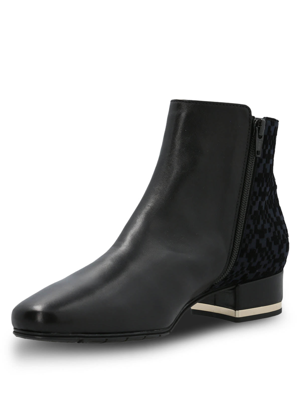 Botin Brunate Cuero Mujer Renata Azul Hush Puppies