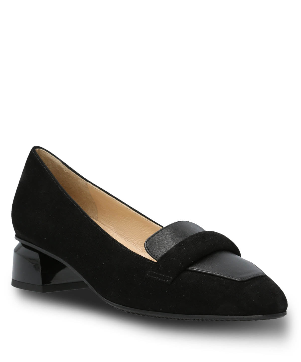 Zapato Brunate Cuero Mujer Alvize Negro Hush Puppies