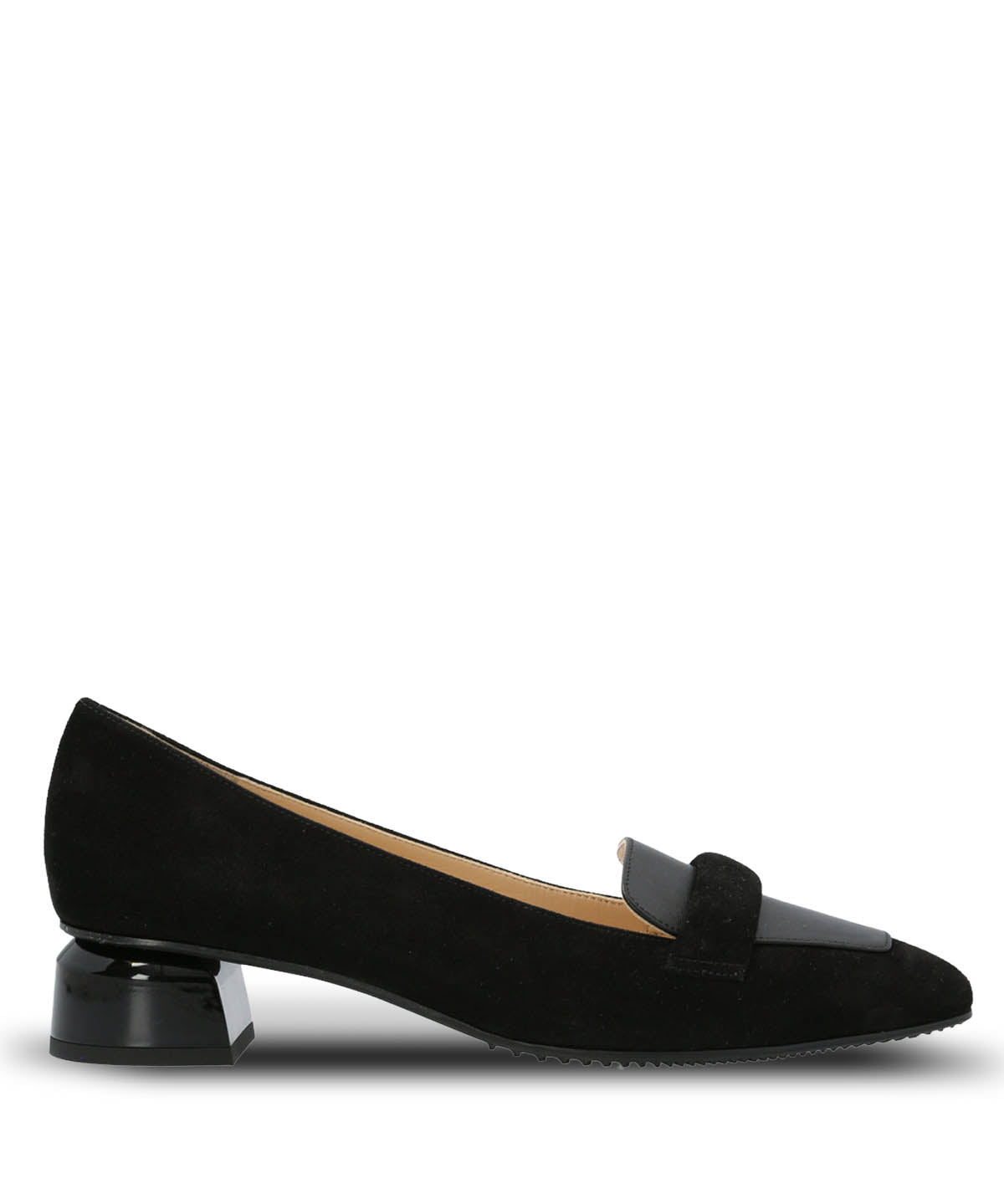 Zapato Brunate Cuero Mujer Alvize Negro Hush Puppies