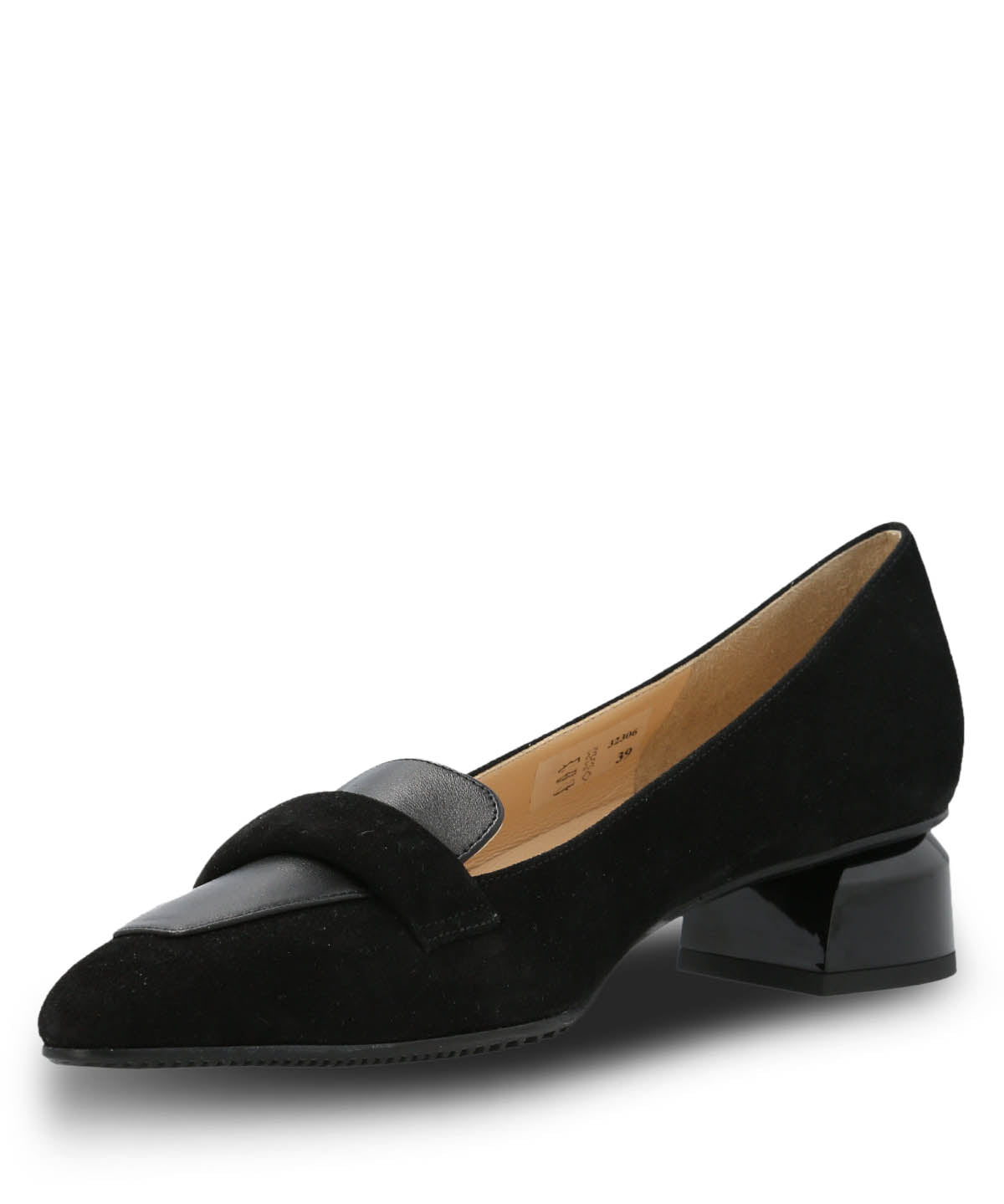 Zapato Brunate Cuero Mujer Alvize Negro Hush Puppies