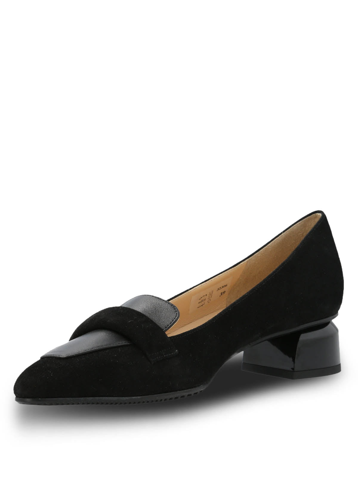 Zapato Brunate Cuero Mujer Alvize Negro Hush Puppies