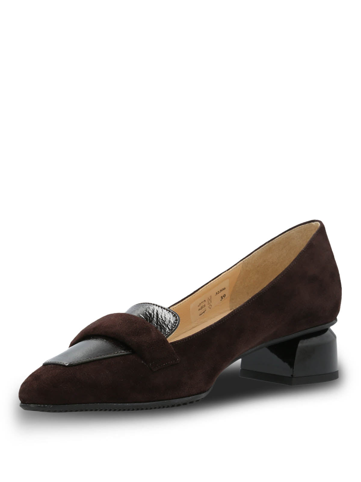 Zapato Brunate Cuero Mujer Alvize Café Hush Puppies