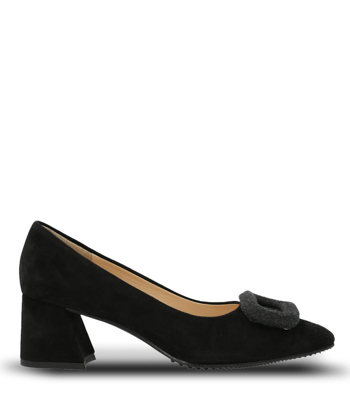 Zapato Brunate Cuero Mujer Alonza Negro Hush Puppies
