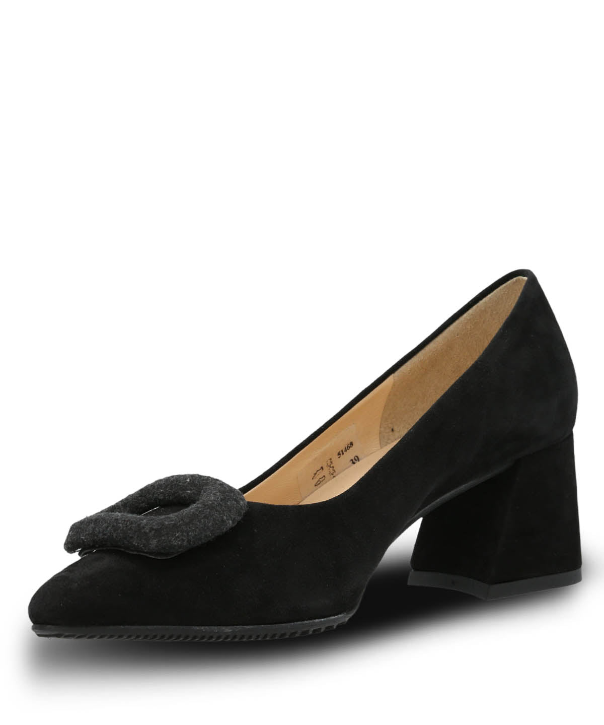 Zapato Brunate Cuero Mujer Alonza Negro Hush Puppies