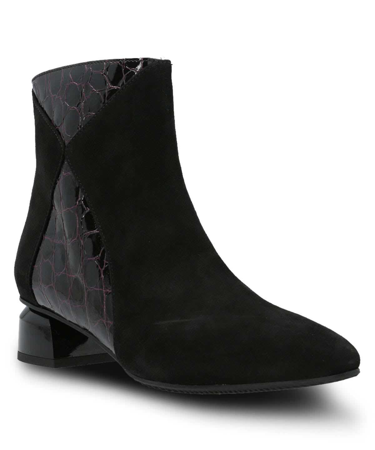 Botin Brunate Cuero Mujer Carmine Negro Hush Puppies