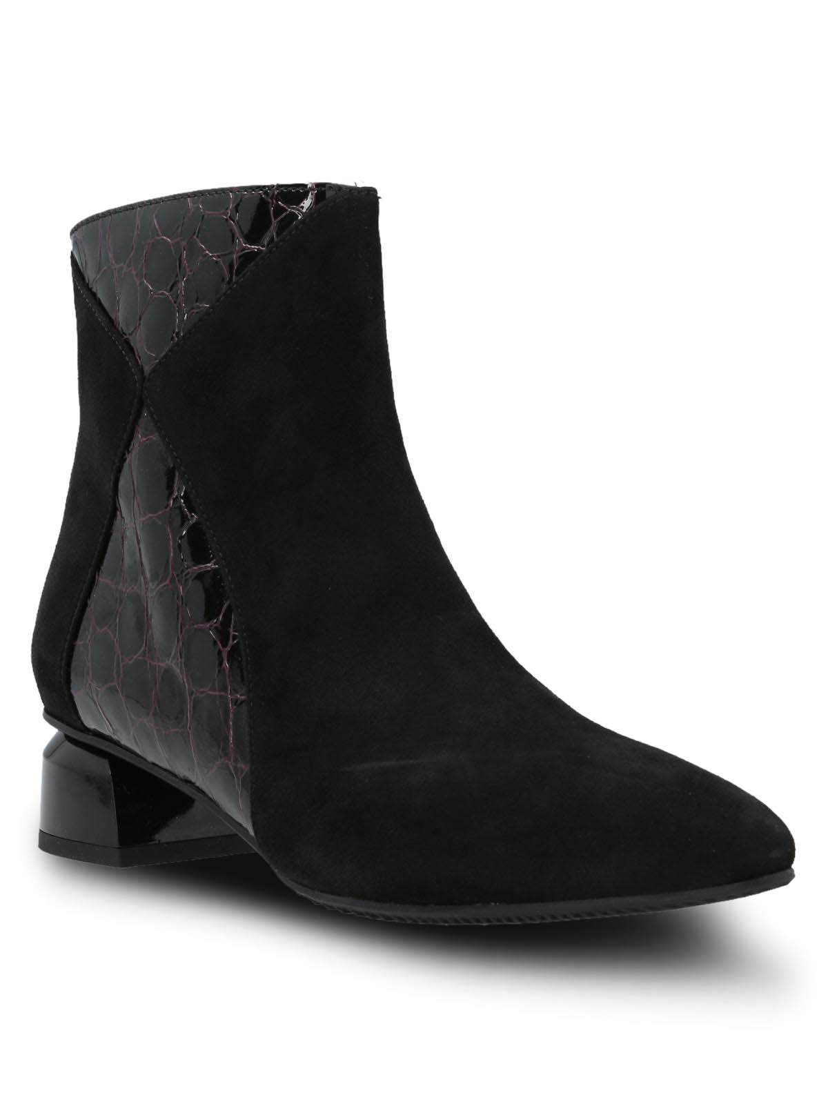 Botin Brunate Cuero Mujer Carmine Negro Hush Puppies