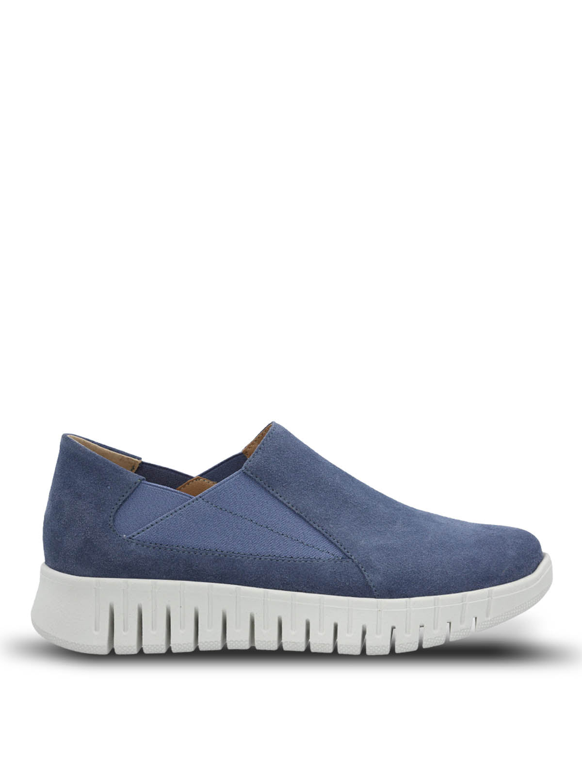 Slip On Mujer Cuero Torino Azul Hush Puppies