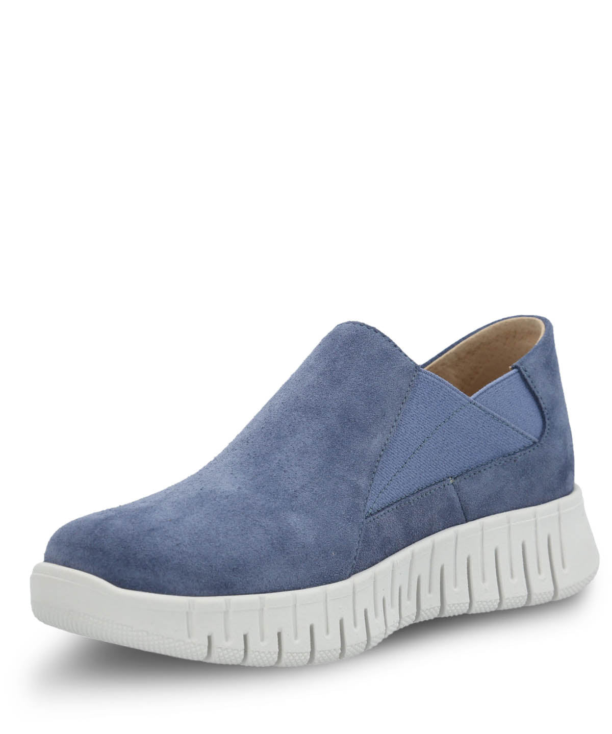 Slip On Mujer Cuero Torino Azul Hush Puppies