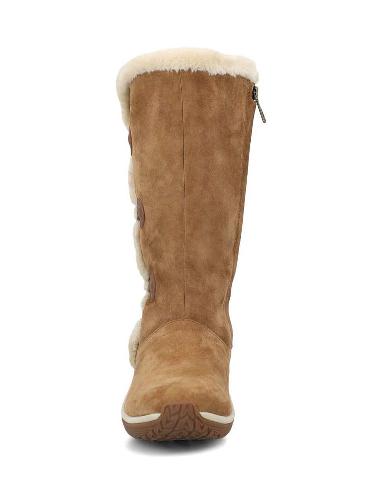 Bota Cuero Mujer Alove Button Café