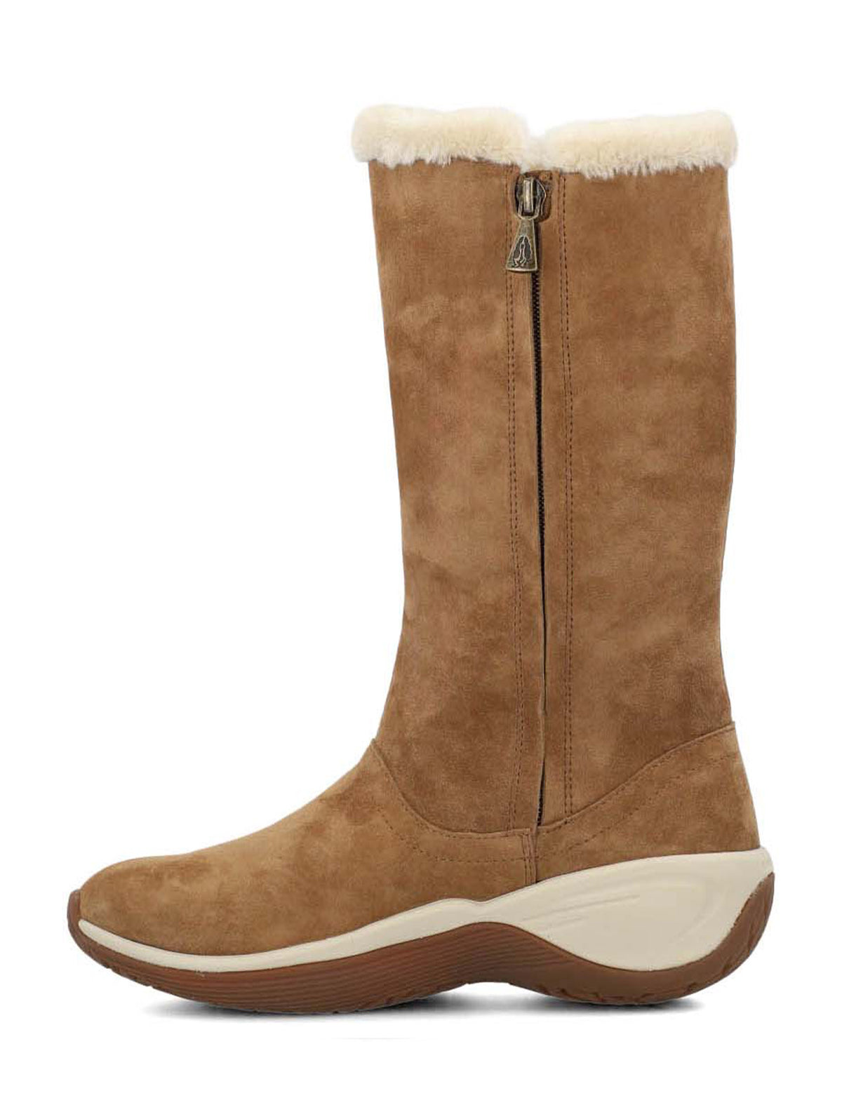 Bota Cuero Mujer Alove Button Café