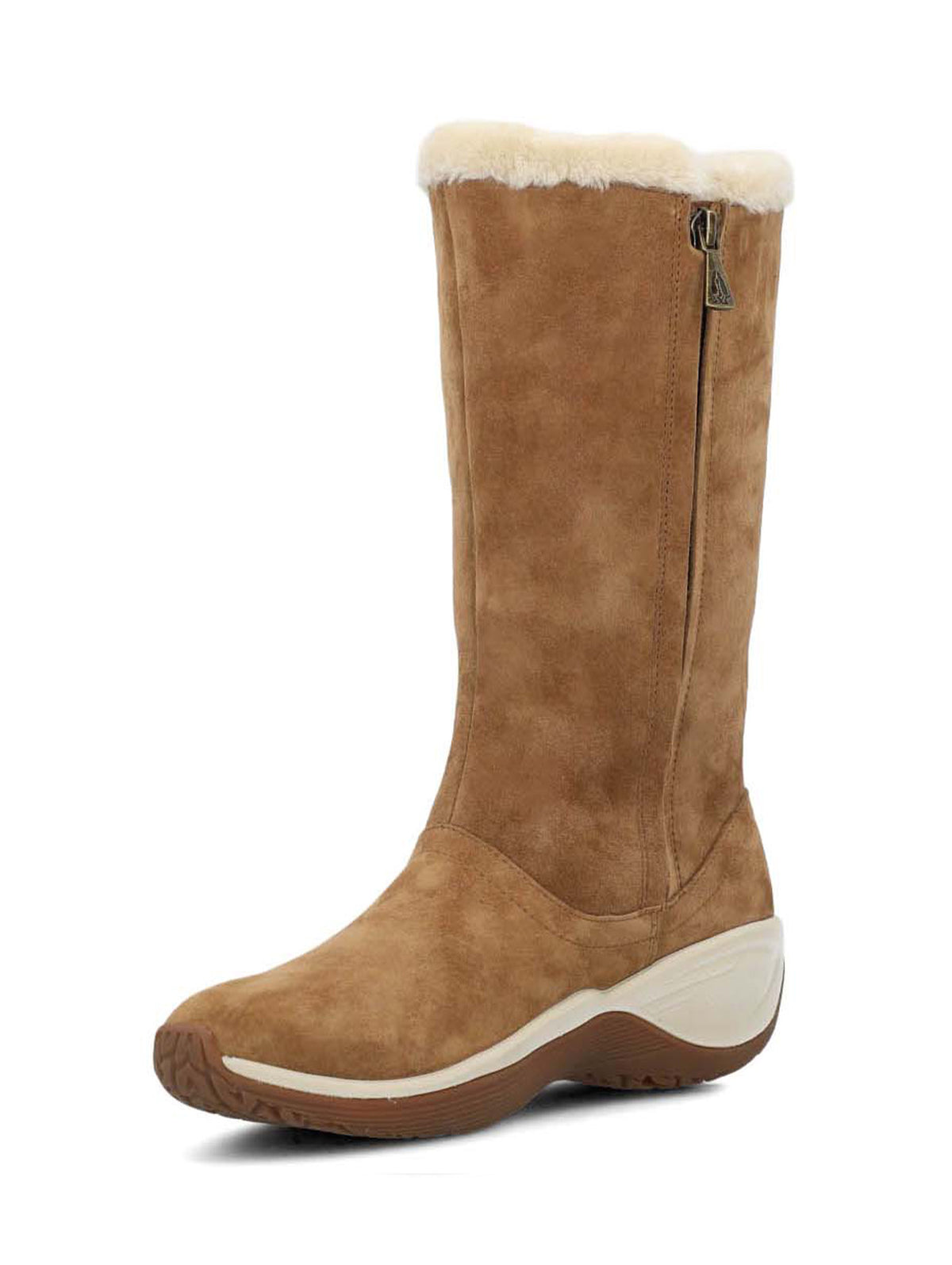 Bota Cuero Mujer Alove Button Café