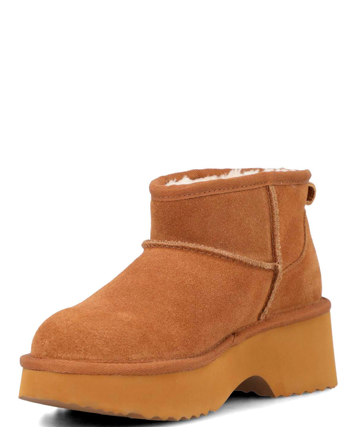 Botin Cuero Mujer Erla Café