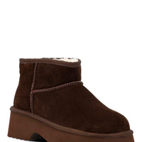 Botin Cuero Mujer Erla Café Oscuro