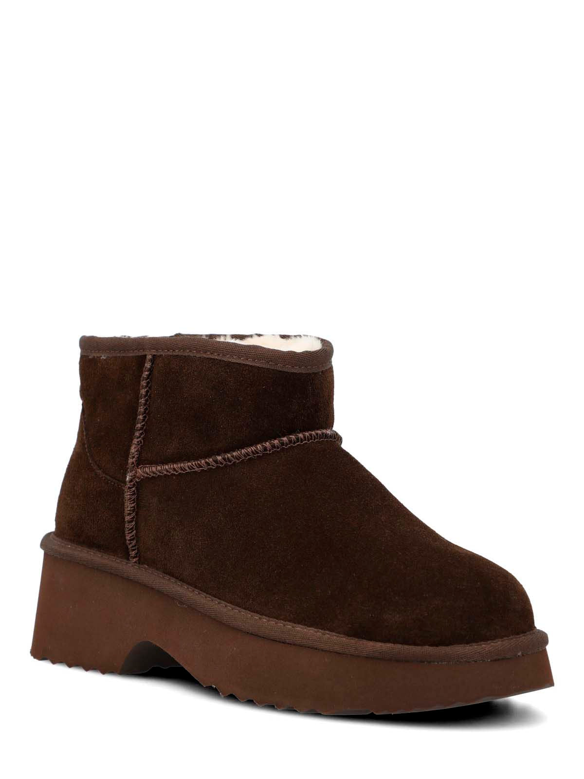 Botin Cuero Mujer Erla Café Oscuro